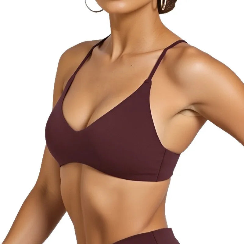 NCLAGEN Easy Lift Ultra Minimal Bralette Sport Bra High Support Women Gym Clothes Fitness Underwear Pilates Workout Yoga Top